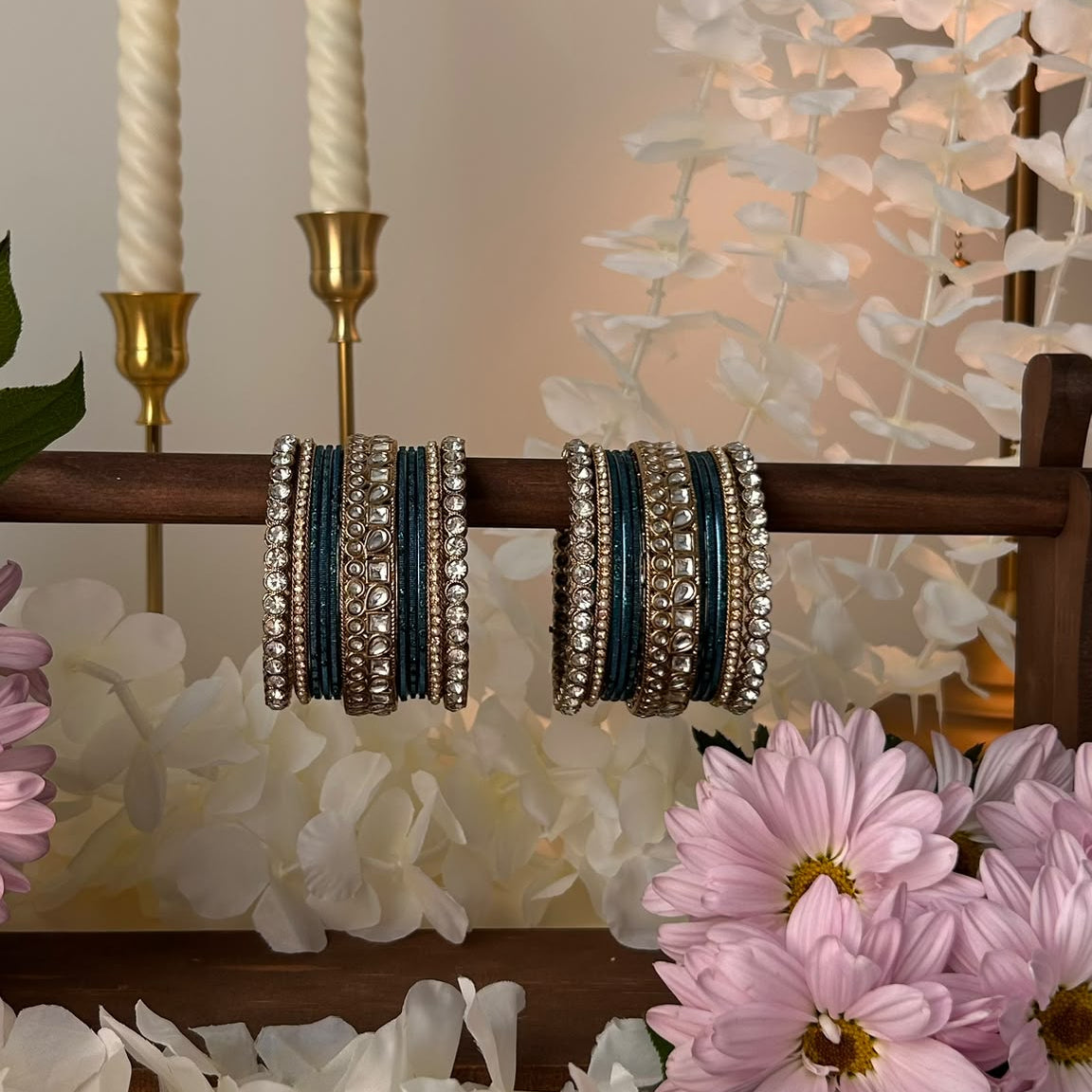 Sahiba Bangles- Peacock blue