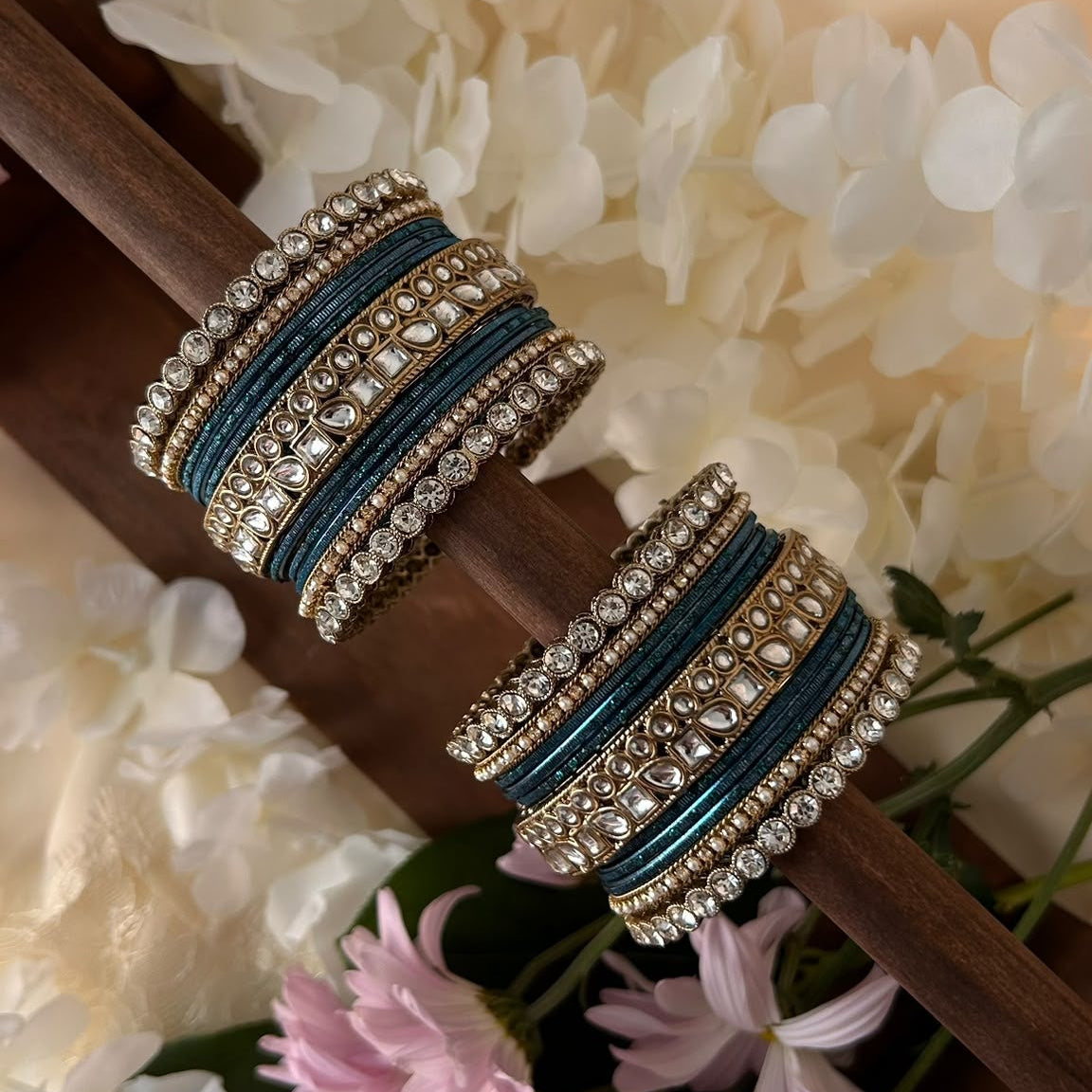 Sahiba Bangles- Peacock blue