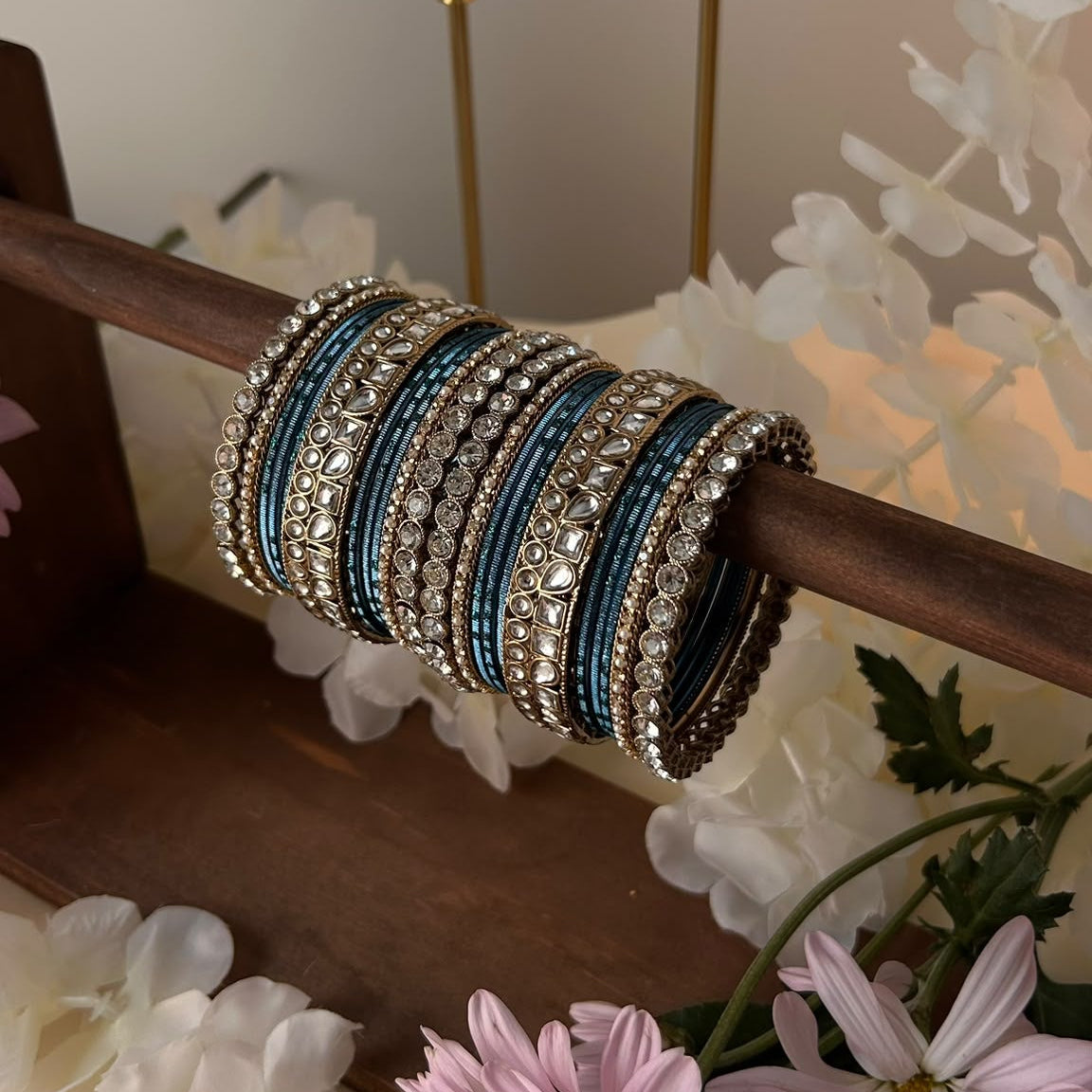 Sahiba Bangles- Peacock blue